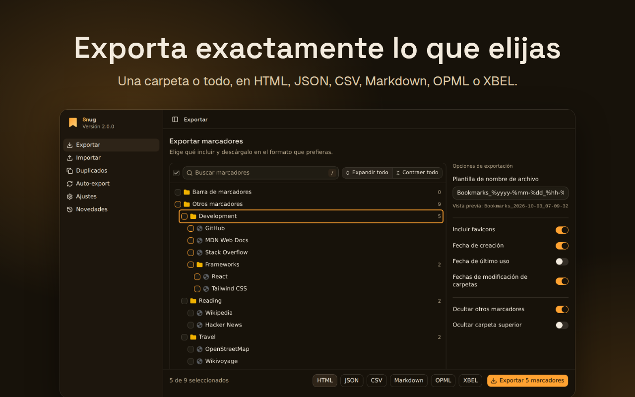 Captura de pantalla de Snug