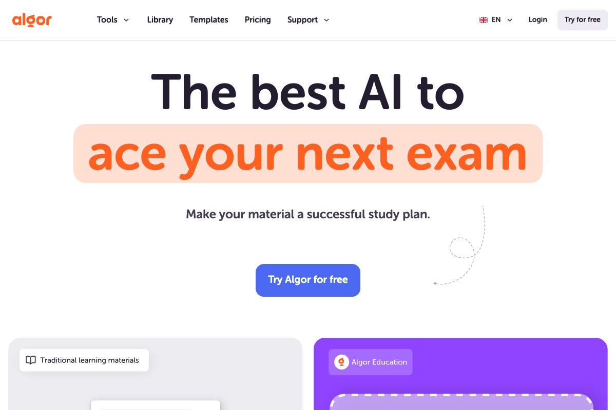 Captura de pantalla de Algor Education