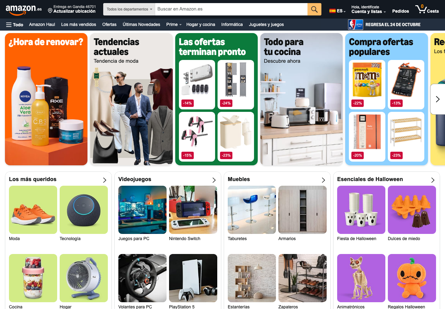 Captura de Amazon
