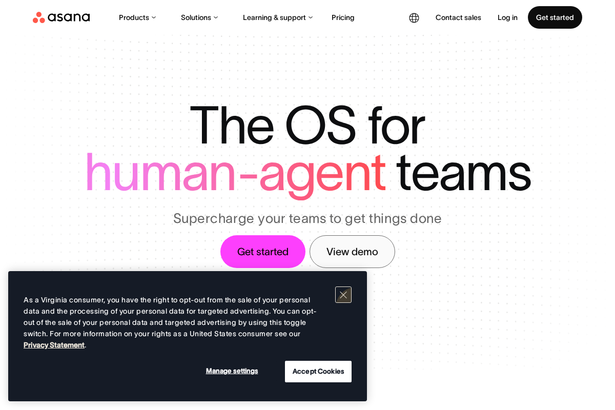 Captura de Asana