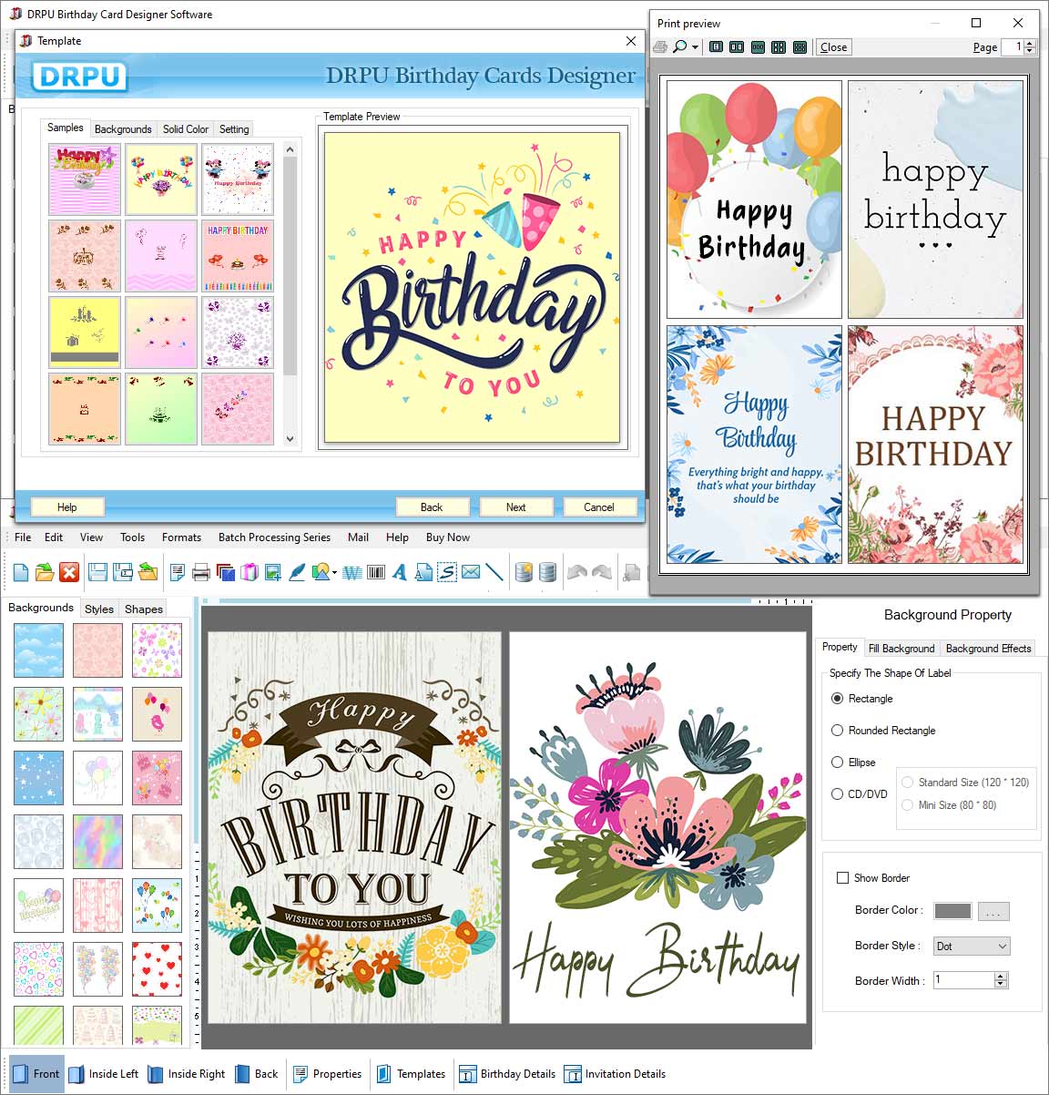 Captura de pantalla de Birthday Card Online