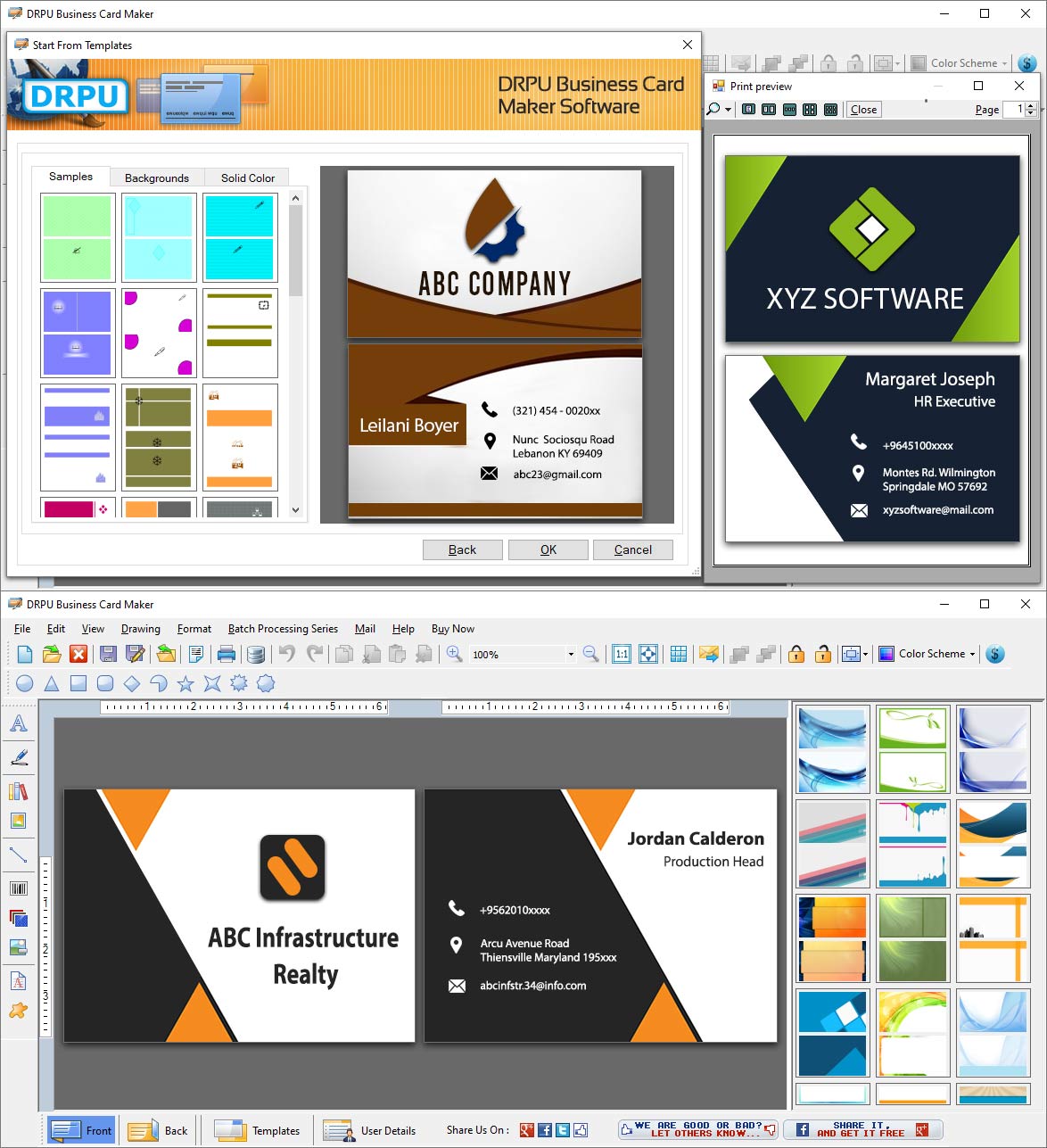 Captura de pantalla de Business Cards Maker