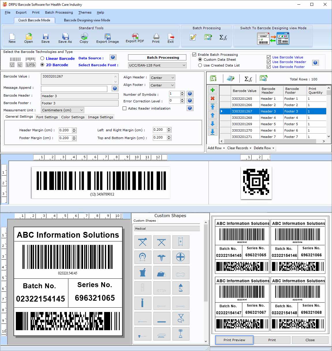 Captura de pantalla de Barcode Generator Healthcare