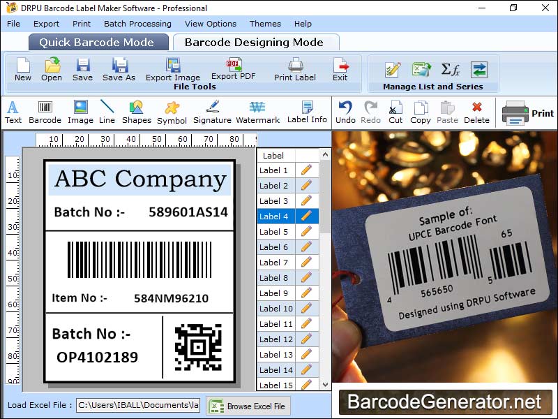 Captura de pantalla de How to Operate Barcode Generator
