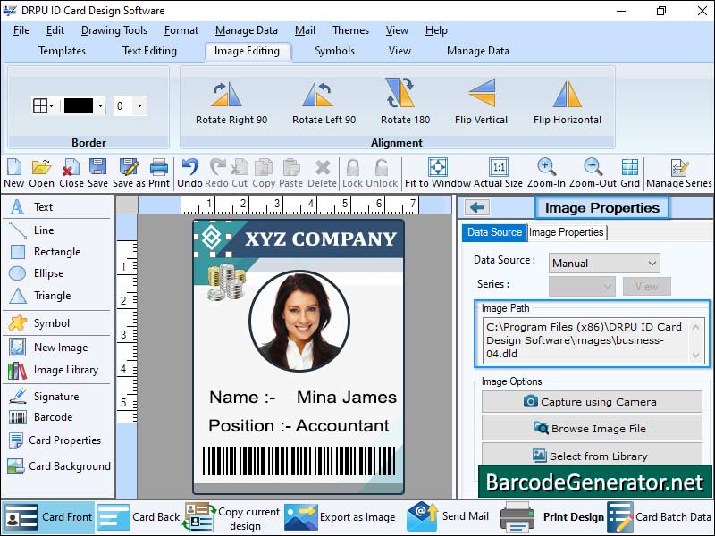 Captura de pantalla de Employee ID Cards Maker