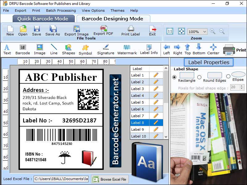 Captura de pantalla de Generate Publisher Barcode
