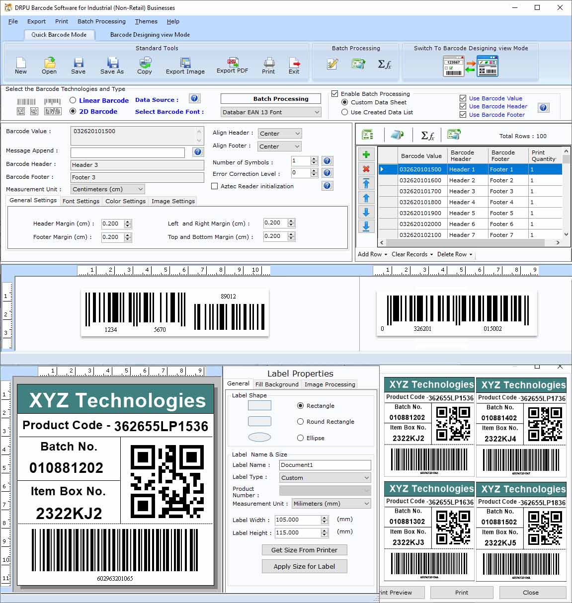 Captura de pantalla de Barcode Generator for Warehouse