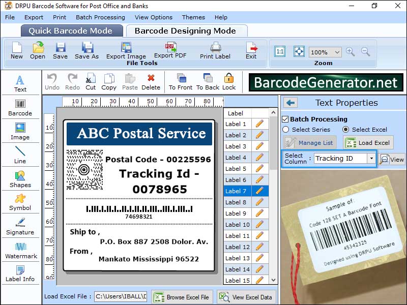 Captura de pantalla de Bank Barcode Generator