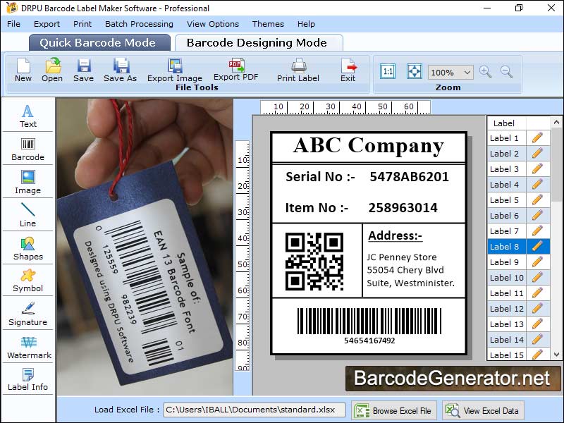 Captura de pantalla de Barcode Generator App
