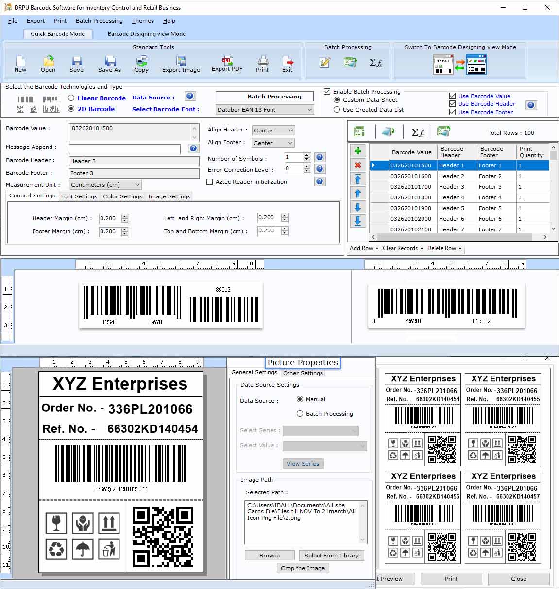 Captura de pantalla de Retail Barcode Generator