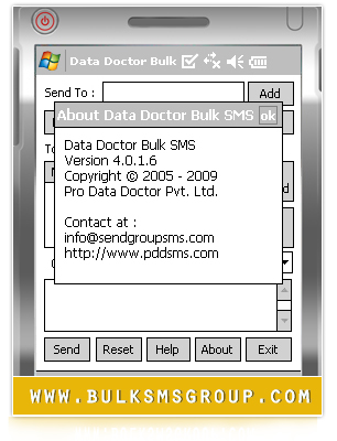 Captura de pantalla de Pocket PC Group Messaging Tool