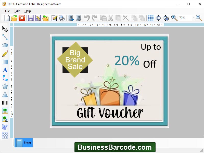 Captura de pantalla de Card Maker Software