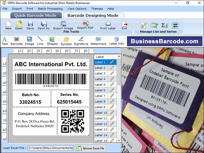 Captura de pantalla de Warehouse Business Barcode Software