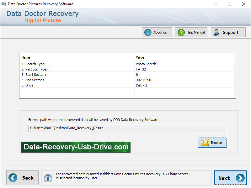 Captura de pantalla de Picture Retrieval Software