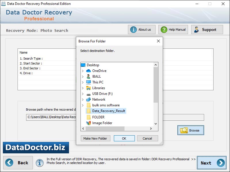 Captura de pantalla de Pro Computer Data Recovery Software