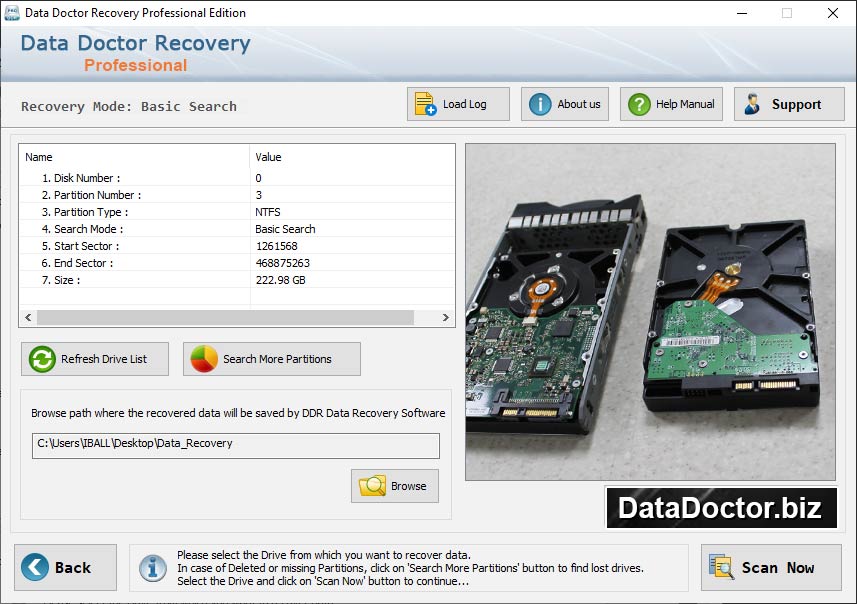 Captura de pantalla de Computer Data Recovery