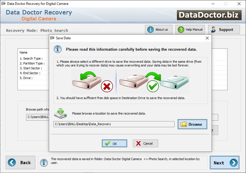 Captura de pantalla de Camera Photos Recovery