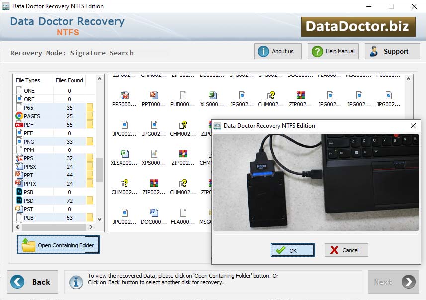 Captura de pantalla de Memory Card Data Doctor Recovery