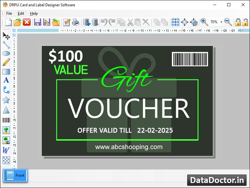 Captura de pantalla de Greeting Designing Software
