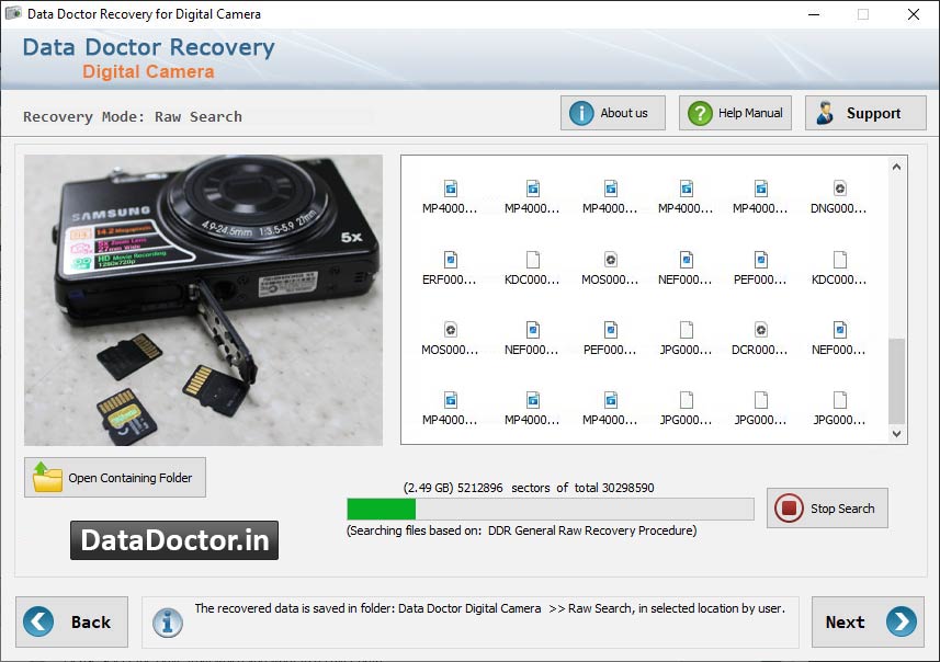 Captura de pantalla de Restore Deleted Pictures