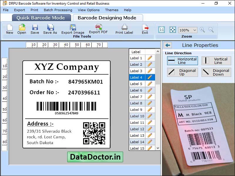 Captura de pantalla de Retail Barcode Solution
