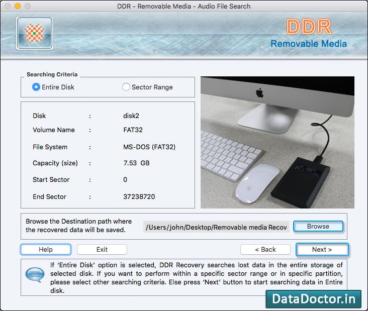 Captura de pantalla de Mac USB Recovery