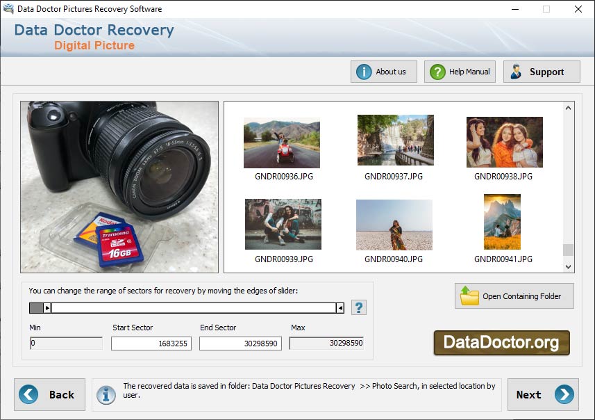 Captura de pantalla de Photos Recovery