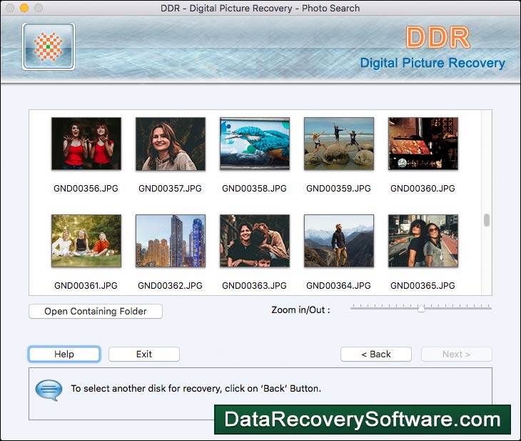 Captura de pantalla de Image Recovery for Mac