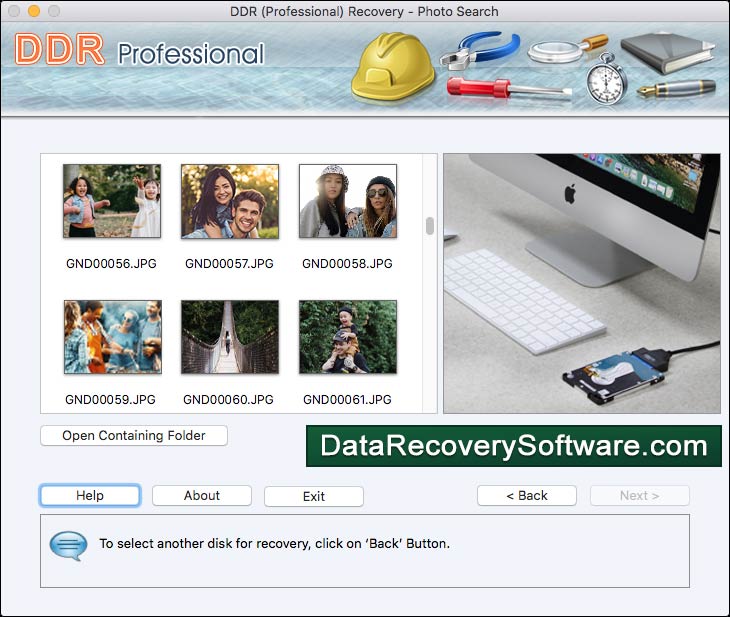 Captura de pantalla de Pro Recovery Software Mac