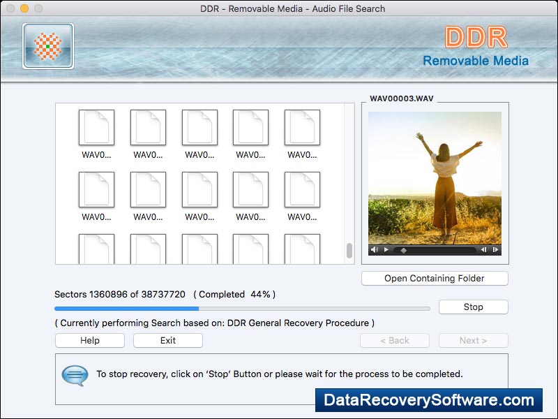 Captura de pantalla de Mac Pen Drive Data Recovery Software