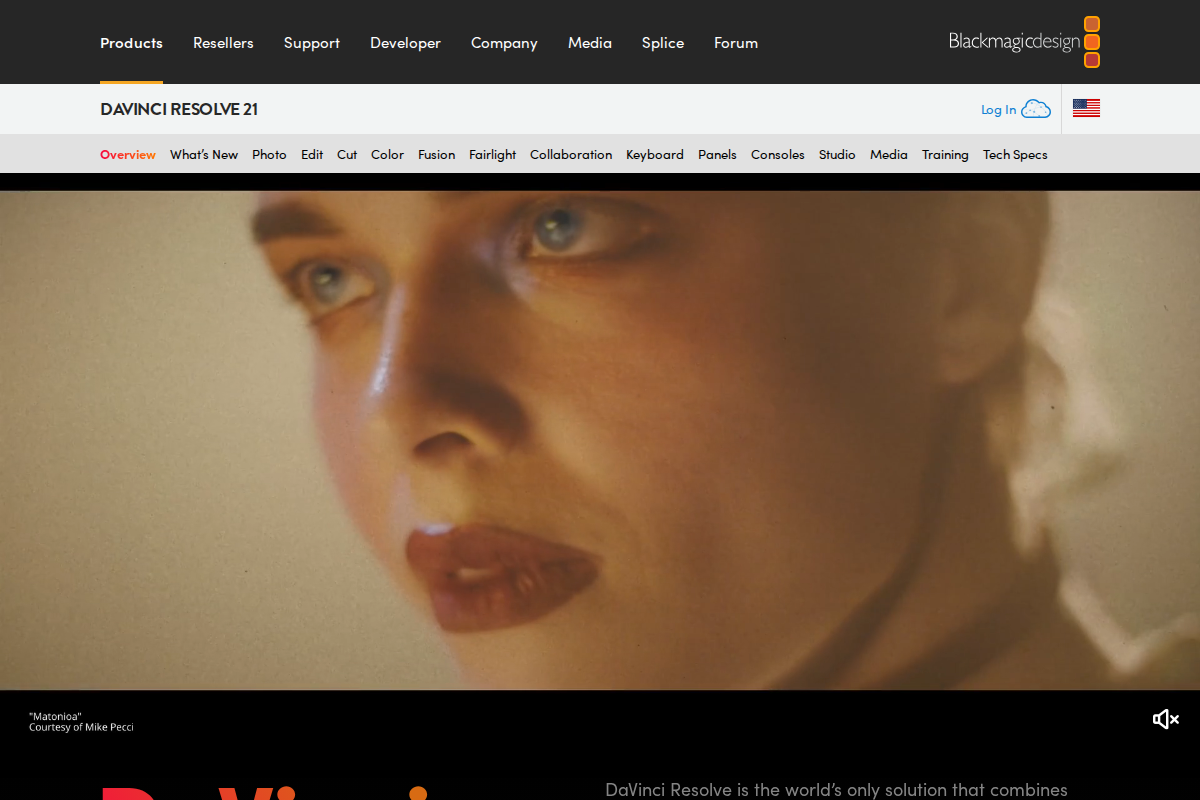 Captura de DaVinci Resolve