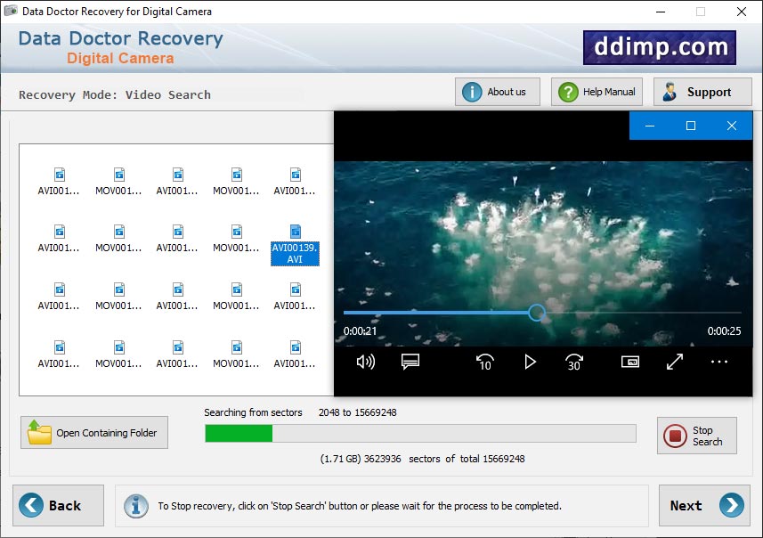 Captura de pantalla de Recover Pictures Digital Camera