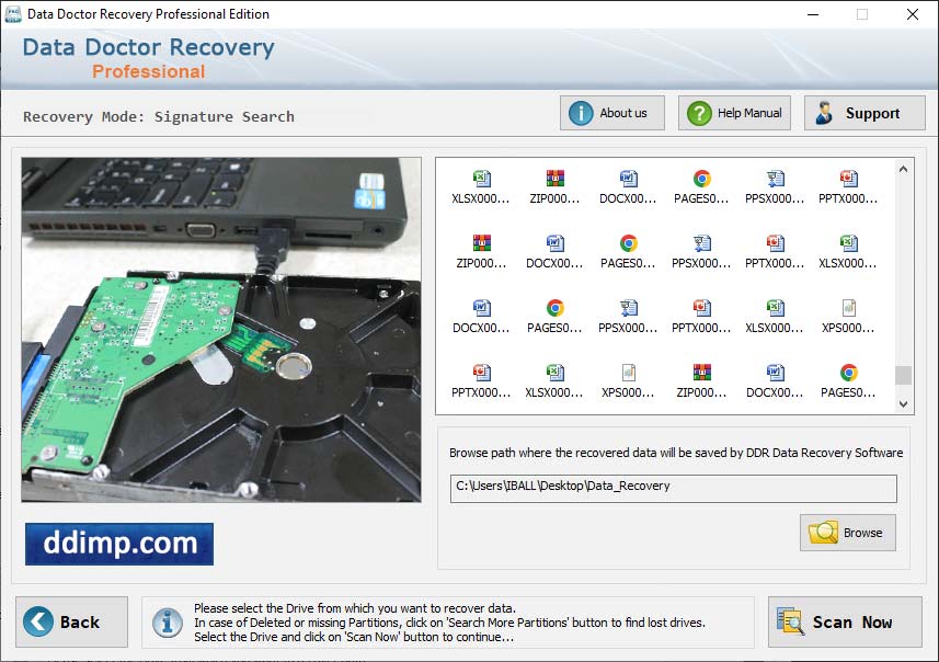 Captura de pantalla de Files Data Recovery