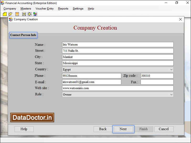 Captura de pantalla de Billing Management Barcode