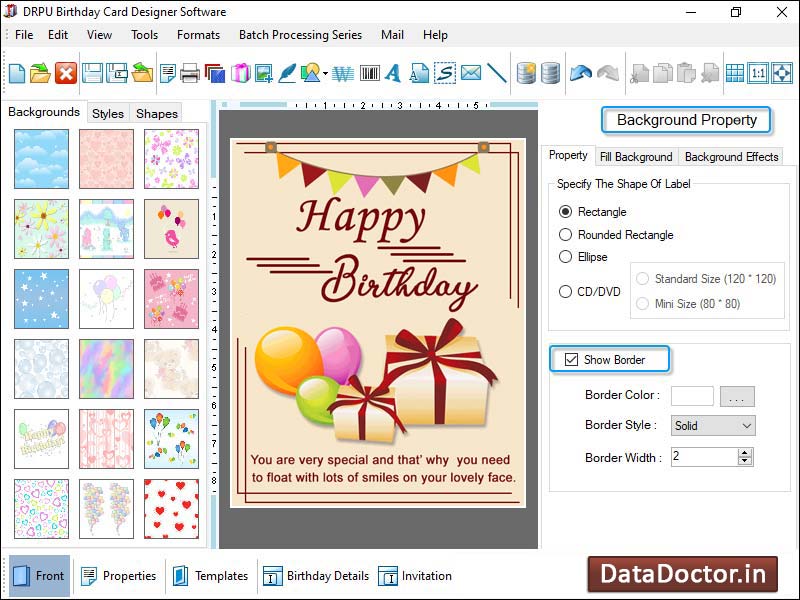 Captura de pantalla de Make and Print Birthday Card