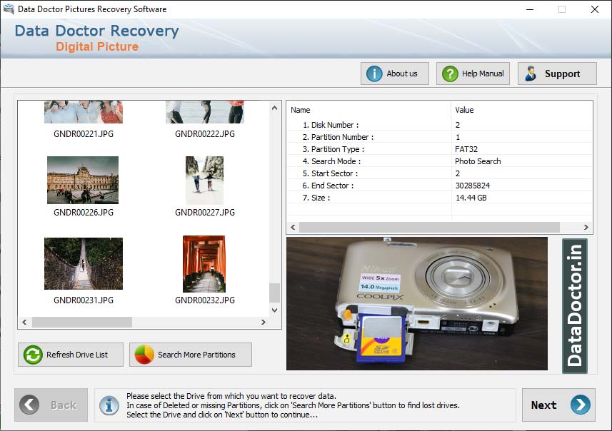 Captura de pantalla de Photo Recovery