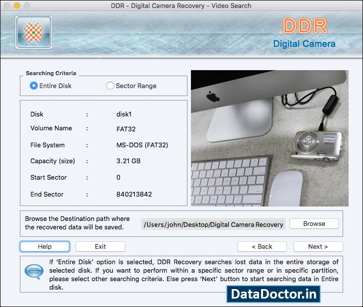 Captura de pantalla de Recover Photos from Mac