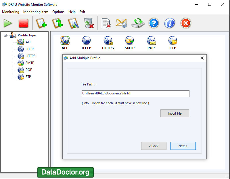 Captura de pantalla de Automated Website Monitor Tool