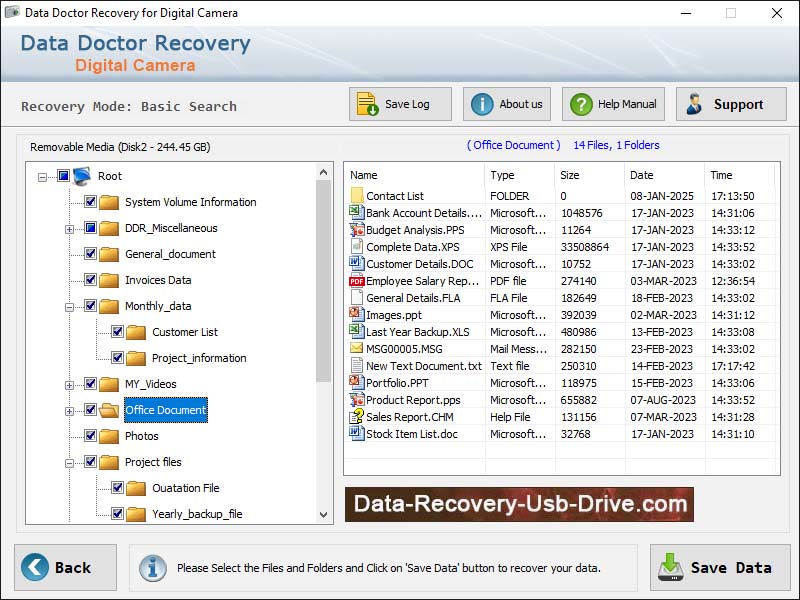 Captura de pantalla de Digital Camera Photo Recovery