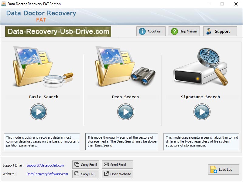 Captura de pantalla de Windows FAT Files Rescue Software