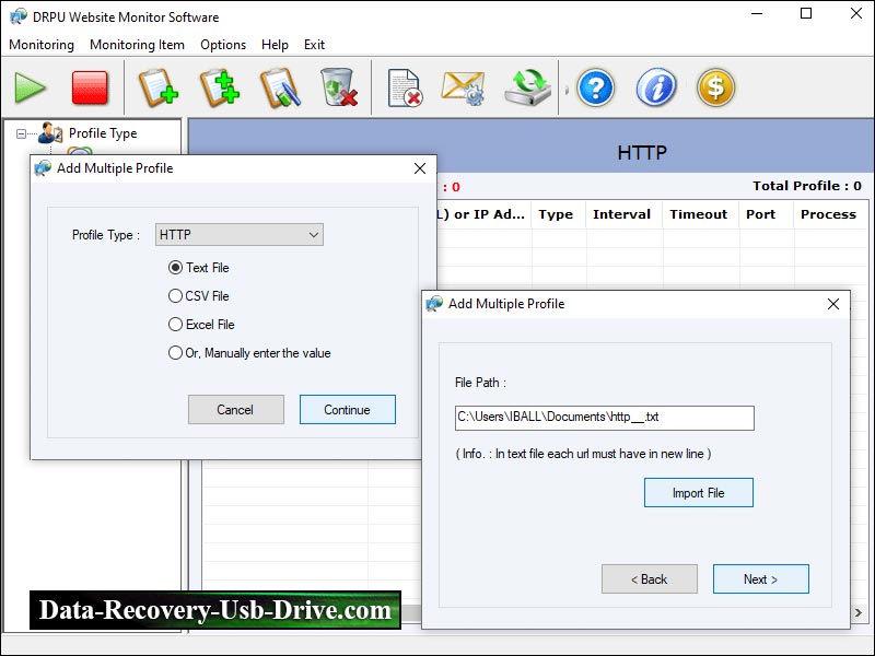 Captura de pantalla de Website Monitoring Services