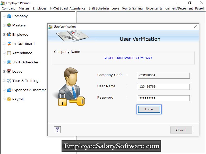 Captura de pantalla de Staff Salary Software