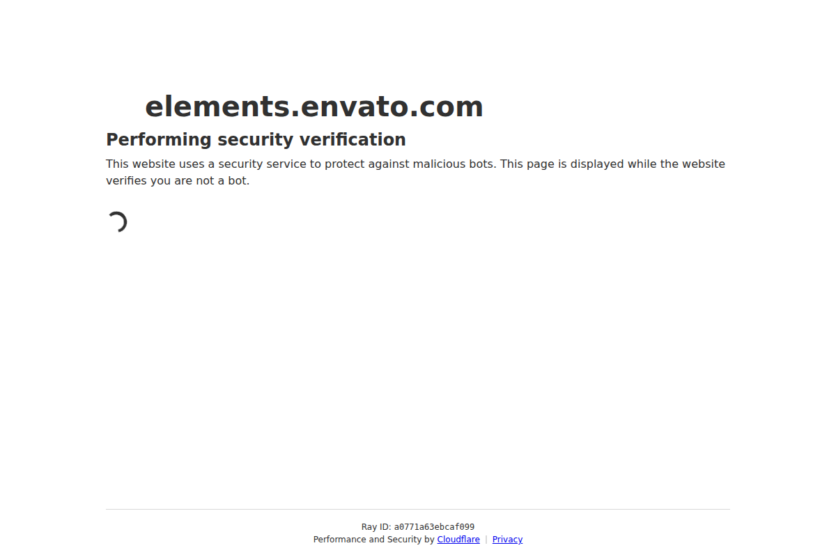 Captura de pantalla de Envato Elements