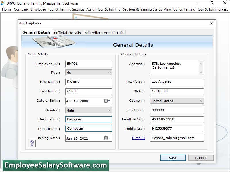 Captura de pantalla de Employee Tour and Training Software
