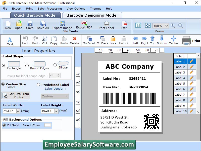 Captura de pantalla de Training Planner Software
