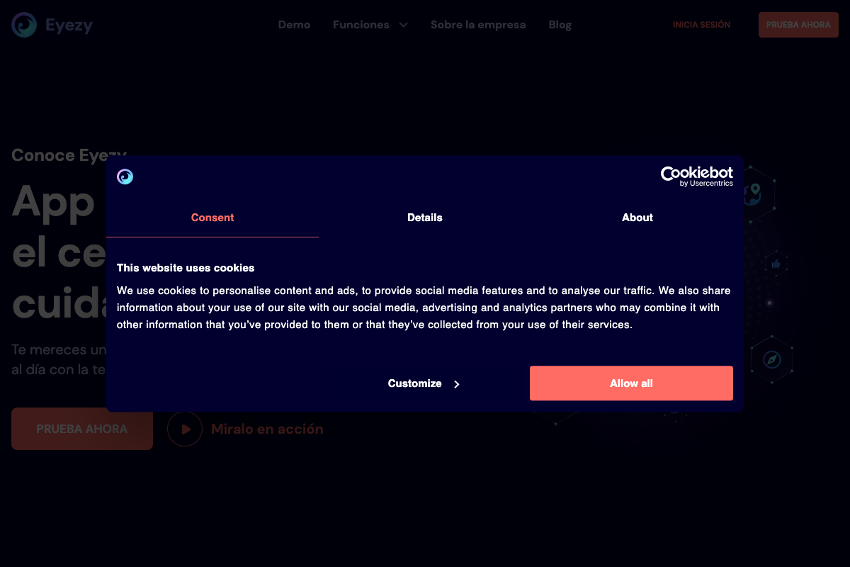 Captura de pantalla de Eyezy