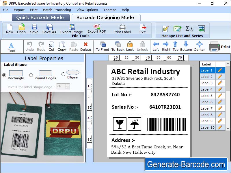 Captura de pantalla de Barcode Inventory Software Download