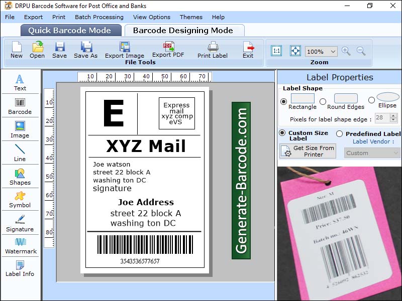 Captura de pantalla de Download Barcode Software