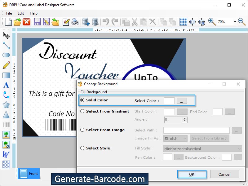 Captura de pantalla de ID Card Maker Application