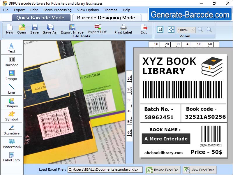 Captura de pantalla de Publisher Barcode Generator Tool